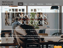Tablet Screenshot of mcguigansolicitors.com